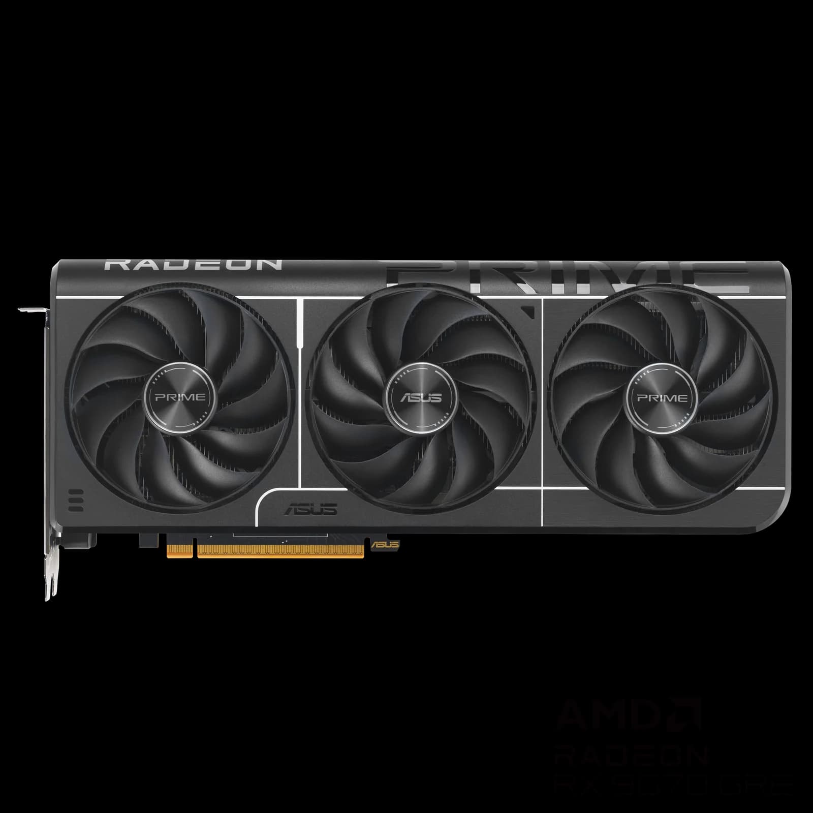 Tarjeta gráfica ASUS Prime Radeon RX 9070 GRE EVO OC con tres ventiladores