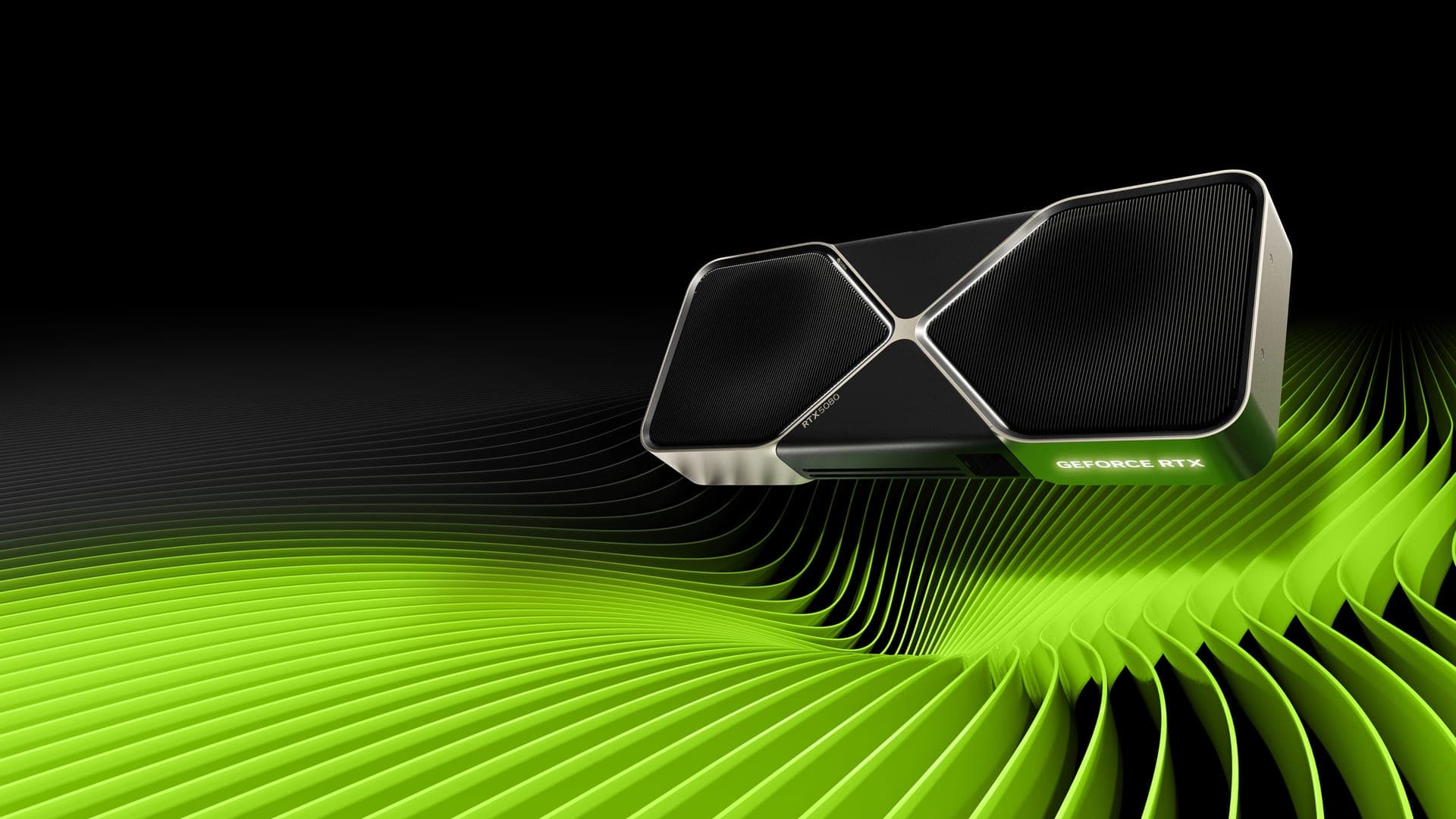 GeForce RTX 5080 Founders Edition, imagen de producto de NVIDIA